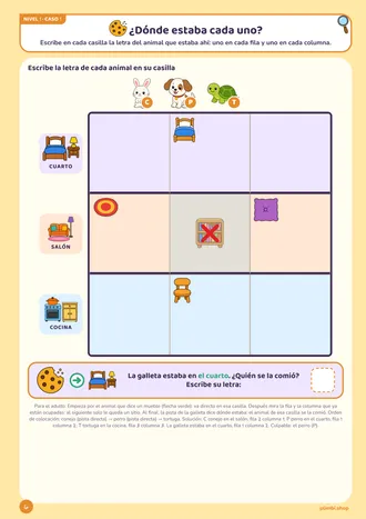 Tablero de un caso del cuaderno