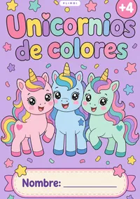 Portada de Unicornios de colores